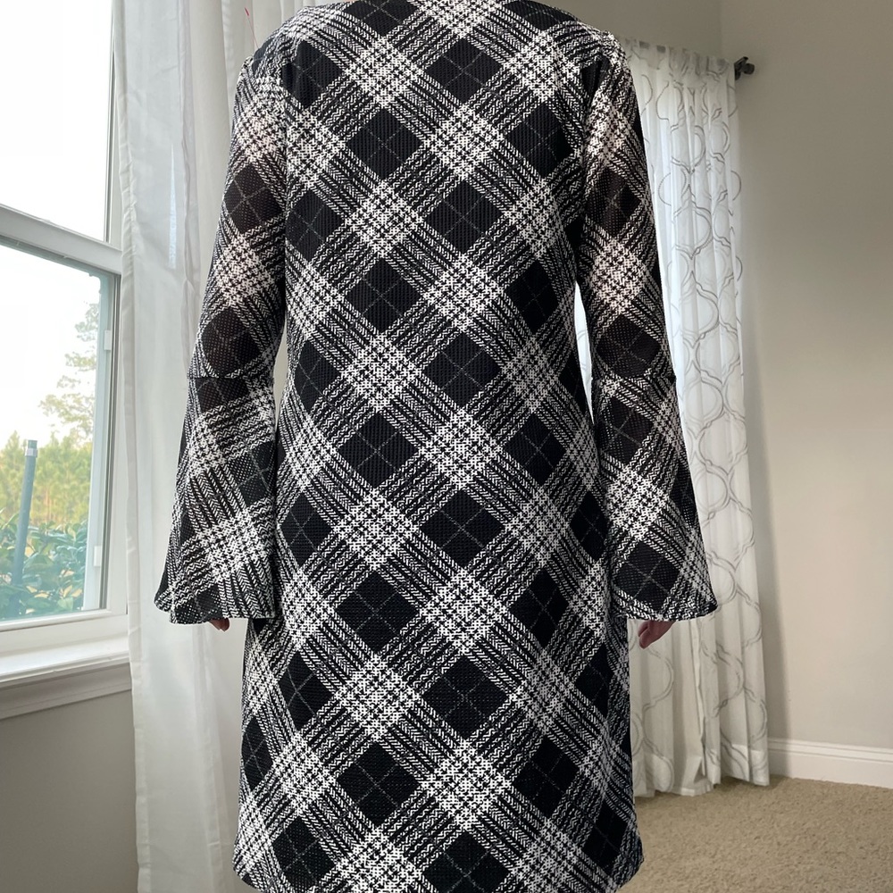 Y2K Plaid monochromatic dress - Picture 4 of 4